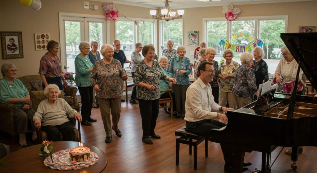 The Benefits of Live Piano Music for Senior Center Events