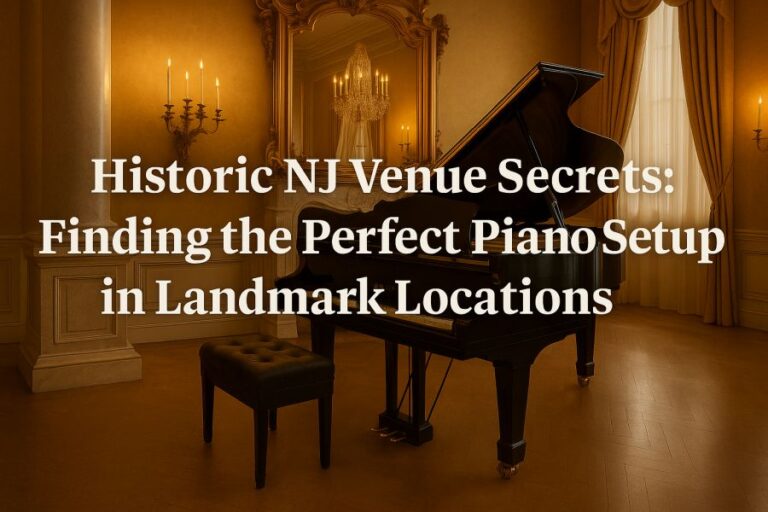 Historic NJ Venues - Perfect Piano Setups in Landmarks