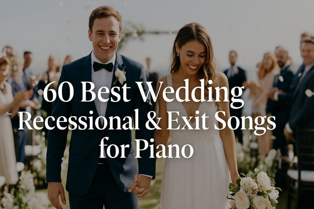 60 Best Wedding Recessional & Exit Songs for Piano - Featured
