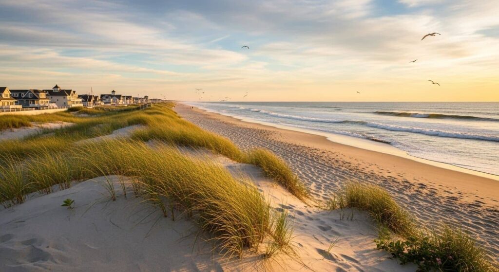 Jersey Shore Beach at Golden Hour
