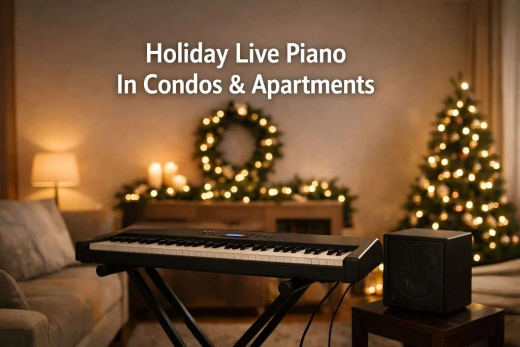 Live Small-Space Holiday Party Piano for Homes & Apartments