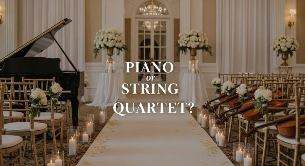 Piano vs String Quartet for Wedding Ceremonies
