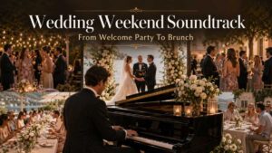 Wedding Weekend Music Plan for Welcome Party Ceremony Brunch